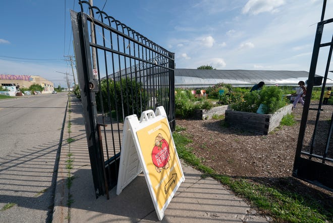 Keep Growing Detroit Farm located in Eastern Market, was photographed on Thursday, Aug. 17, 2023 as Detroit Mayor Mike Duggan proposes a Land Value Tax.