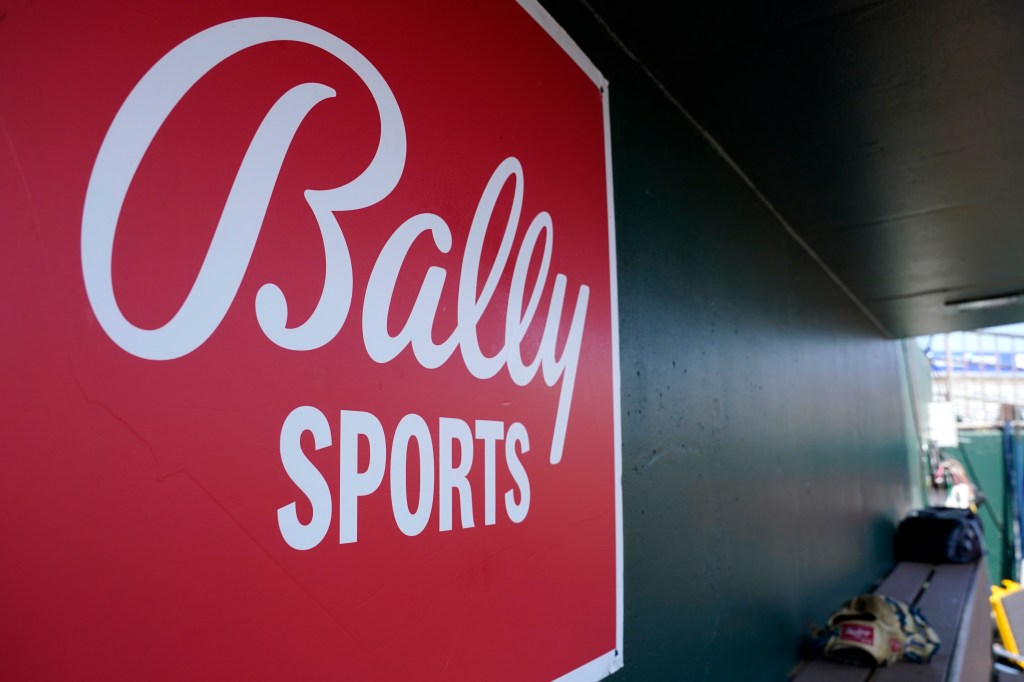 Bally Sports in a dugout