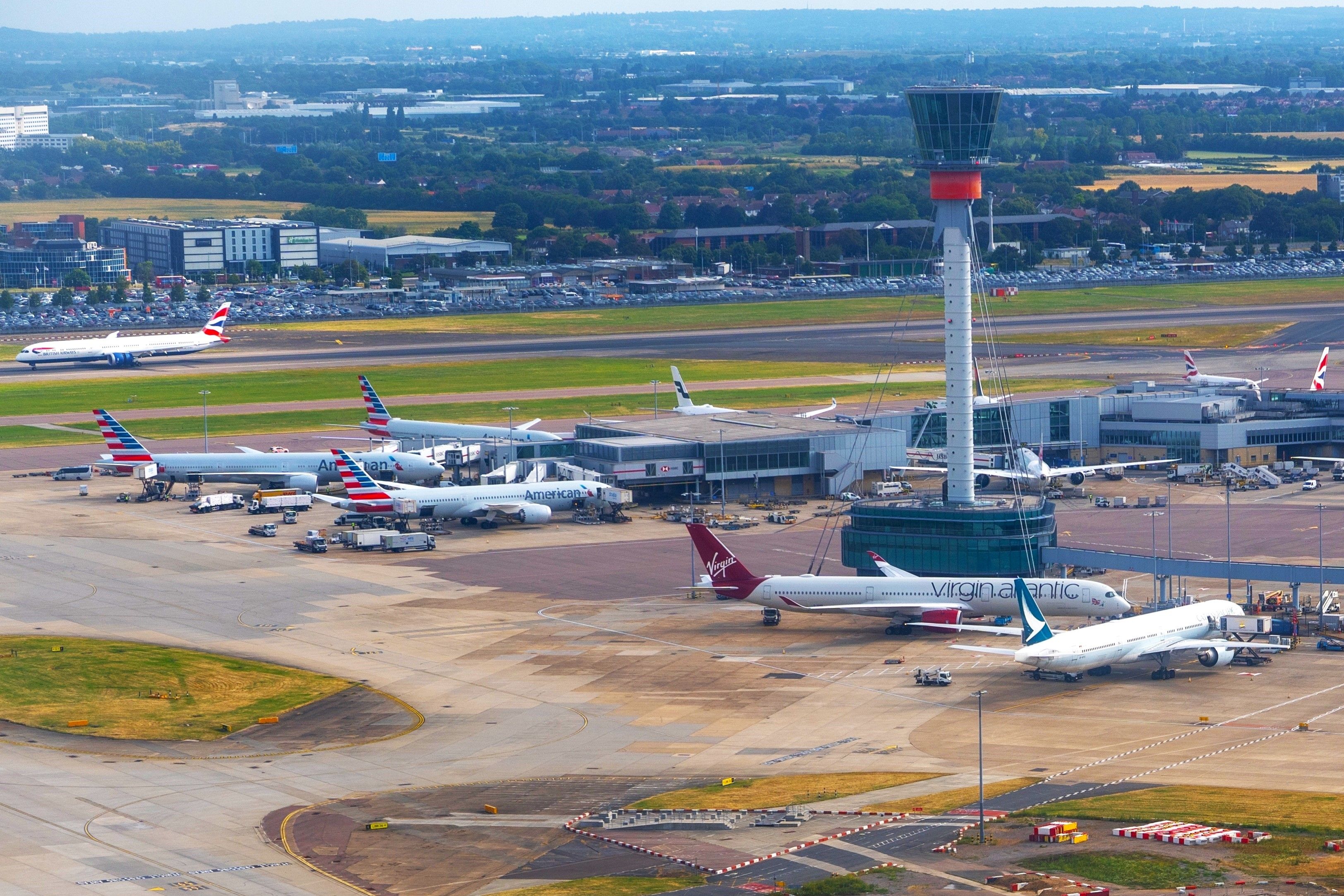 London Heathrow aerial view