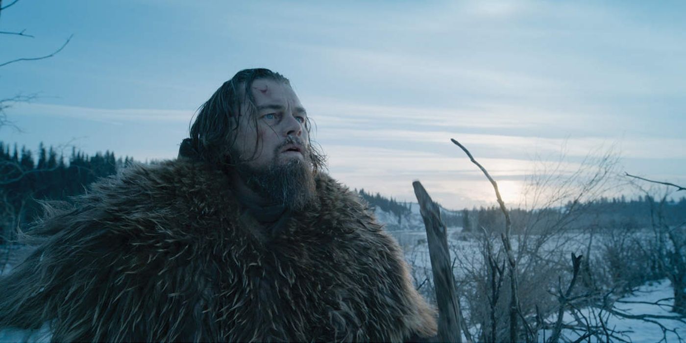 Leonardo DiCaprio as Hugh Glass in The Revenant (2015)