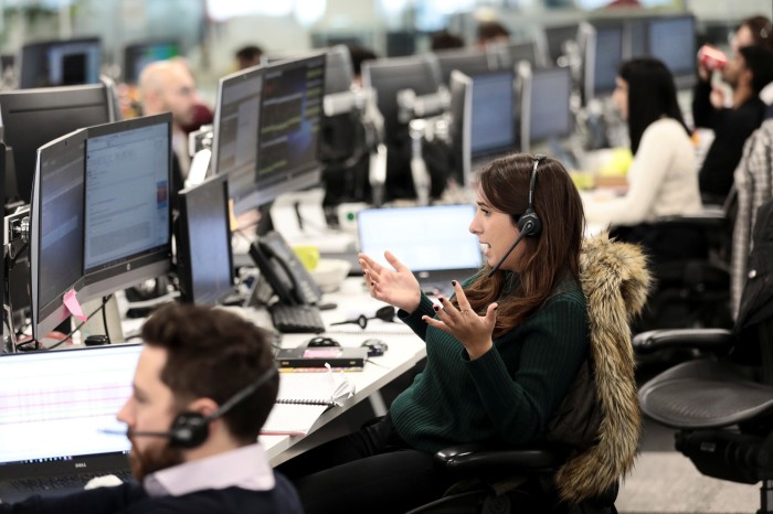 Trading room at IG Index in the City of London