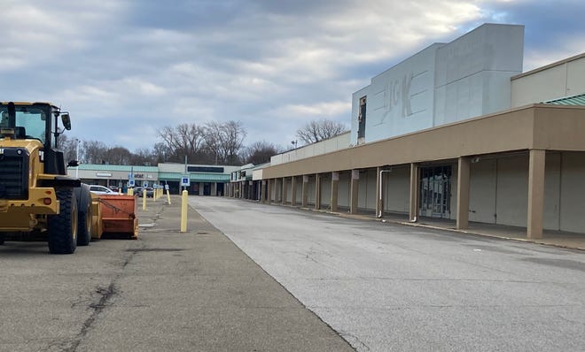 Redeveloping vacant commercial properties, including the former Kmart Plaza, is a goal of Harborcreek's draft comprehensive plan.
The plaza is shown Friday, before demolition began.
